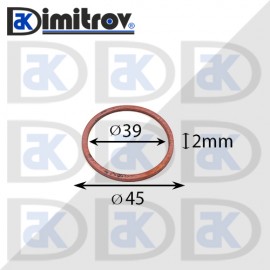 Дифтунга Ø 39 х Ø 45 х 2 mm медна